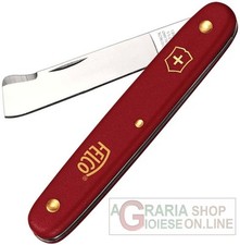 3.9020 FELCO FELCO COLTELLO PER INNESTO MANICO ROSSO LAMA IN ACCIAIO INOX VICTOR