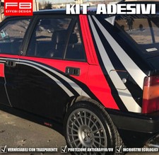 Kit Adesivi MARTINI RACING LANCIA DELTA HF INTEGRALE EVOLUZIONE GR.A BLACK vers.