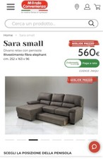 divano letto con penisola