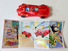 VT175 MACCHINA ROSSA KINDER SORPRESINE ITALIA 2023 24 CON OVETTO E CARTINA (S7)