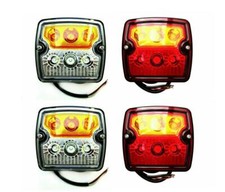 2x LED Luce di Posizione E Fanale Posteriore Stop Freccia Rimorchio Autocarro