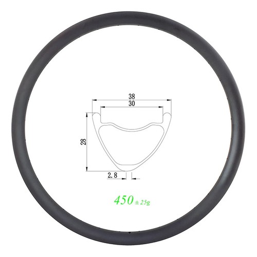 Cerchio carbonio tubeless