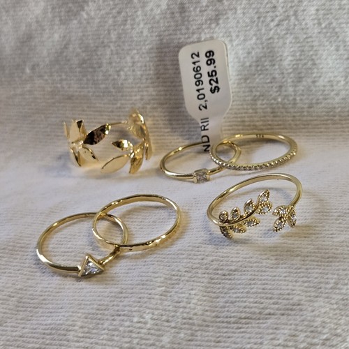 Set anello zirconi - anello,