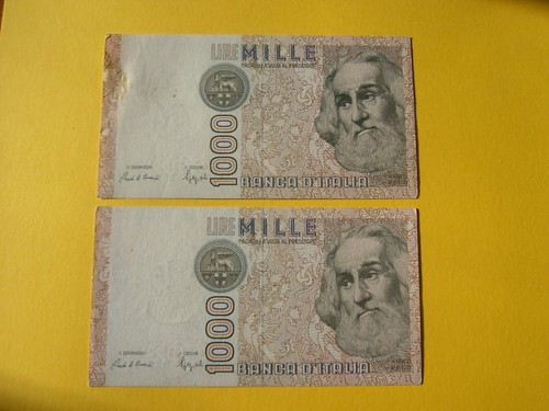 Banconote1000 lire verdi - banconote1000,