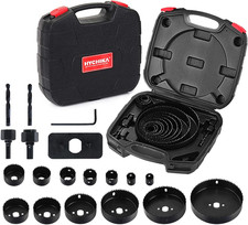 HYCHIKA Seghe per Trapano 19 Pezzi, Ø19Mm-152Mm, Profondità Di Taglio Massima: 2