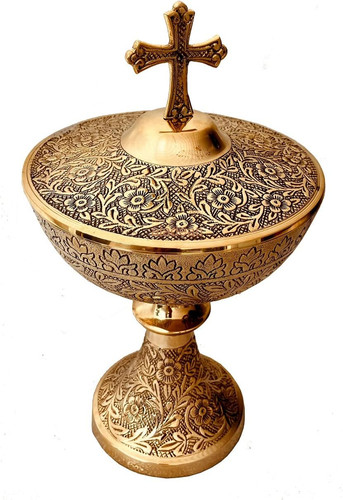 Ciborio vintage con croce - ciborio,