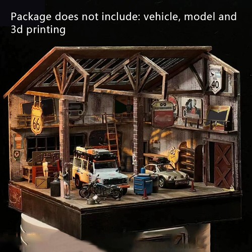 Diorama magazzino scatole - diorama,