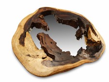 Specchio Muro Legno Disco