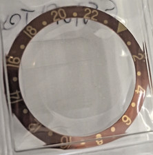Inserto ghiera originale Rolex 315-16718-3 n.o.s. marrone x gmt oro 16718 raro