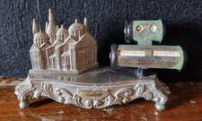 Antico Calendario Perpetuo scrivania datario metallo Argentato-Italia anni 50  