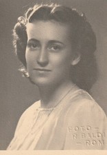 B4 - Foto Photo Fotografia  Anni 50 - Giovane Donna 1° Piano Roma