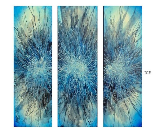 Grande movimento astratto blu - grande,