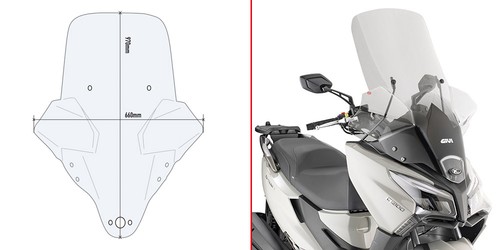 Givi 6115dt parabrezza - 6115dt,