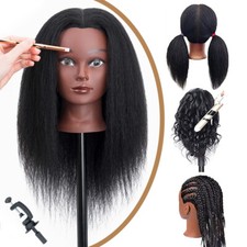 Manichino cosmetologia capelli umani 100% testa parrucchiere allenamento supporto super lungo