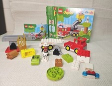 Lego DUPLO 10969 Camion dei Pompieri Luci e Suoni 100% Completo Con Scatola Istruzioni.