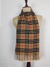Sciarpa sciarpa invernale Burberry originale vintage Nova check cammello 100% cashmere