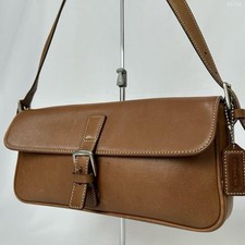 Coach Soho Borsa Donna Logo Goffrato Pelle Marrone Ottime Condizioni