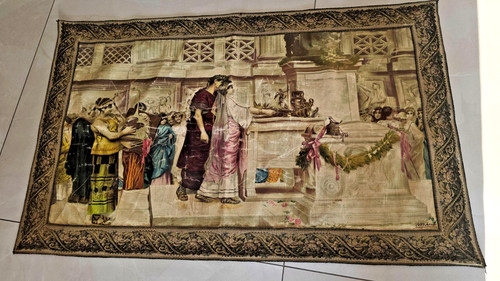 Arazzo antico fine 800 - arazzo,