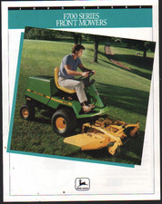 Foglietto brochure tosaerba anteriore John Deere "serie F700"