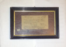 autografo originale di Giuseppe Verdi su ricevuta postale del comune di Busseto 