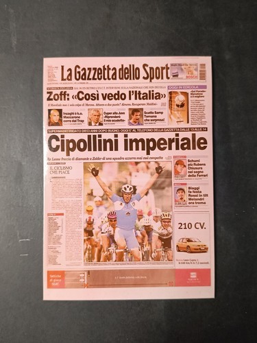 Cartolina gazzetta dello - gazzetta, sport