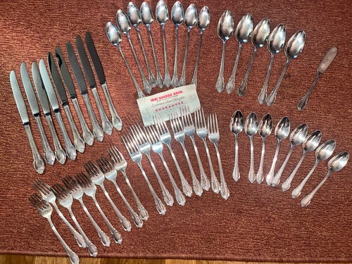 Set posate piatto argento 1847