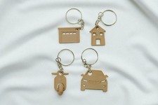 Portachiavi Artigianali, Design 3D originale , in PLA, casa auto scooter garage