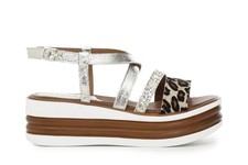 SANDALO INCROCIO IN GLITTER E