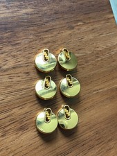 Set 6 bottoni logo FENDI oro
