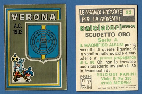 Scudetto calciatori panini - scudetto,
