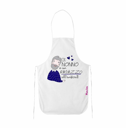 Grembiule bianco cucina - bianco,