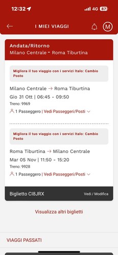 Biglietto senior italo treno - biglietto,