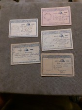 Lotto 5 Tessera Associazione Nazionale Combattenti e Reduci Tessere Anni 40 50..