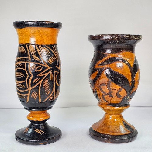 Set vasi vintage legno - 2,