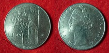 ITALIA 100 LIRE MINERVA 1968 SPL