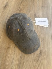 Cappellino grigio acne con