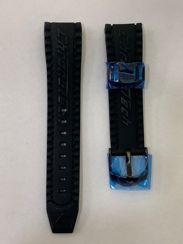 Cinturino orologio gomma nero - gomma,