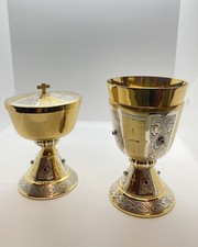 Pisside e Calice in argento