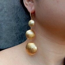 Orecchini pendenti placcati