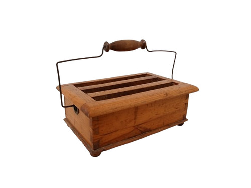 Scaldino legno ottone - in,