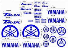 MAXI KIT 30 PEZZI SERIE DI ADESIVI YAMAHA TMAX T- MAX 500 - 530 COLORE BLU