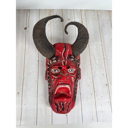 Maschera diavolo legno