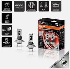 2x  lampadine H7 LED Night Breaker Speed Osram Omologate+ T10 OMAGGIO TOP XeNite