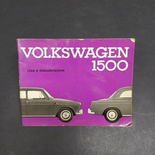 Libretto uso e manutenzione auto Volkswagen 1500, 1962. Condizioni mediocri