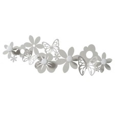 Arti e Mestieri, Sfarfalle, Appendiabiti 78cm Avorio, Metallo