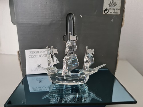 Swarovski crystal galleon - crystal,