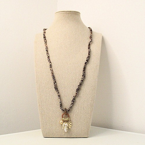 Collana tessuto perla - tessuto,,