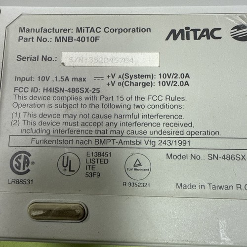 Vintage mitac 3025d laptop - vintage,