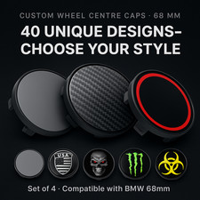 Tappi centrali ruota 68 mm per