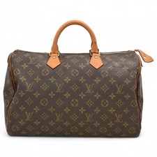 Borsa a mano originale LOUIS VUITTON Monogram Speedy 35 Boston vintage in pel...